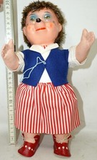 Mecki Igel Puppe Mädchen Massekopf Spielzeug DDR TOP 30cm