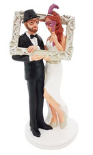 Tortenzubehör, Brautpaar, Hochzeitspaarfigur    19 cm