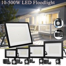 LED Strahler Außen Fluter 10W 20W 30W 50W 100W 200W 500W Bewegungsmelder/Stecker