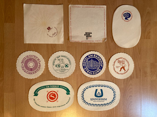 Ddr papierdeckchen servietten - papierdeckchen,