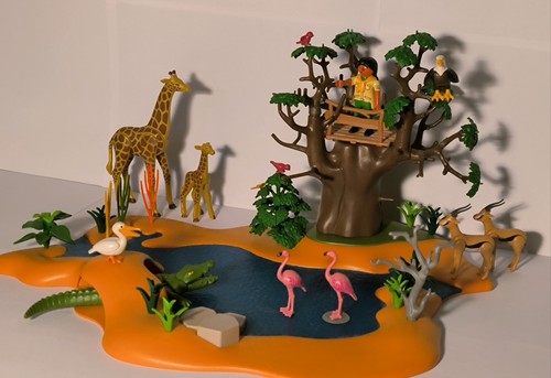 Große wasserstelle afrika - wasserstelle,