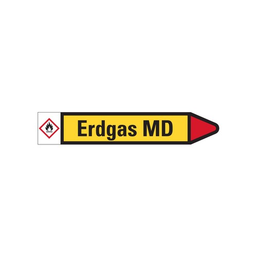 Rohrleitungskennz erdgas md - erdgas,