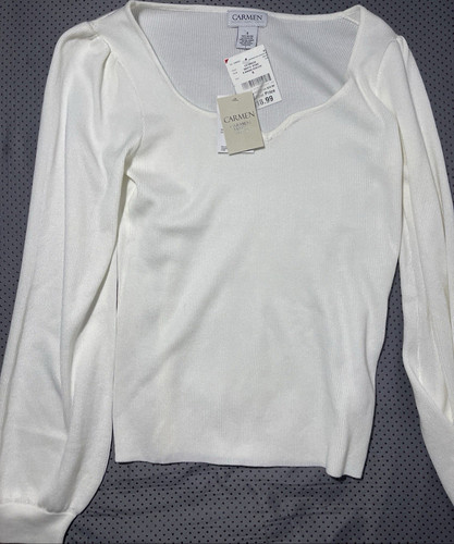 Carmen marc valvo white neck - marc,
