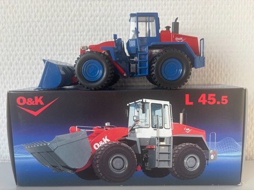 L45 radlader in blau rot - in, blau/rot