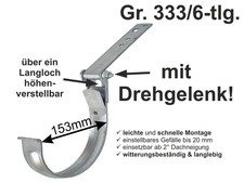 verzinkter Rinnenhalter