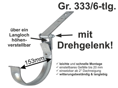 Verzinkter rinnenhalter - verzinkter,