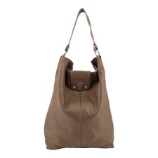 XXL Leder Shopper  Taupe Neu