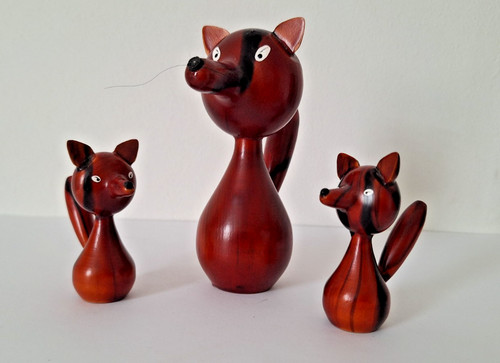 Fuchsfamilie drechslerei - fuchsfamilie,