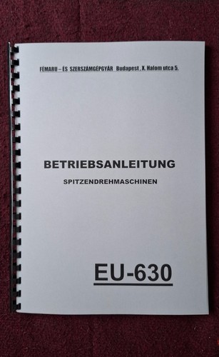 Betriebsanleitung drehmaschine - betriebsanleitung,