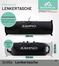 Die Lenkertasche ist unbenutzt und befindet sich mit Zubehör im Original Karton