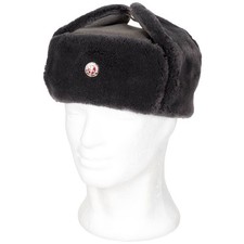 NVA Wintermütze grau mit DDR