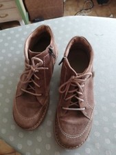 Josef Seibel Boots Retro Wildleder Gr. 39 hellbraun Damen