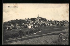 Ansichtskarte Schauenstein, Ortsansicht aus der Ferne 1915 