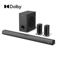 Soundbar 5.1, kabelloser Sat+Sub USB, AUX, Opt, HDMI ARC. Majority Everest, GEPR