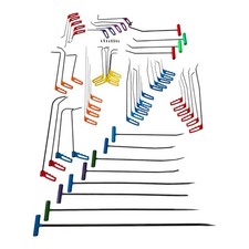 PDR Ausbeulwerkzeug Set Stangen 55 Teilig KFZ Auto Beulen Dent Reparaturset