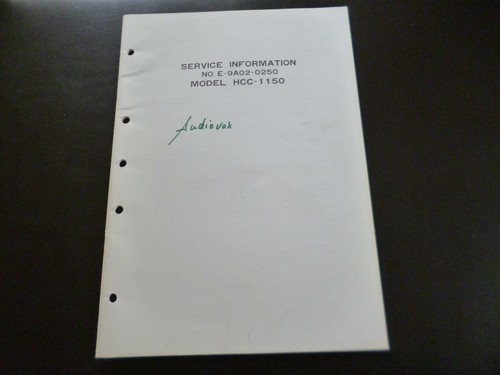 Original service manual - original,