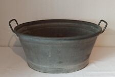 Alte Zinkwanne 50 klein Badewanne oval  Blumenkübel zur Bepflanzung  Dekoration