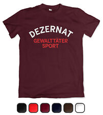Herren T-Shirt 'Dezernat Gewalttäter Sport' Funshirt Fussball Ultras Kategorie C
