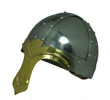 Normannen Helm Ritterhelm Mittelalter Larp Rüstung Reenactment sca Wikinger R13K