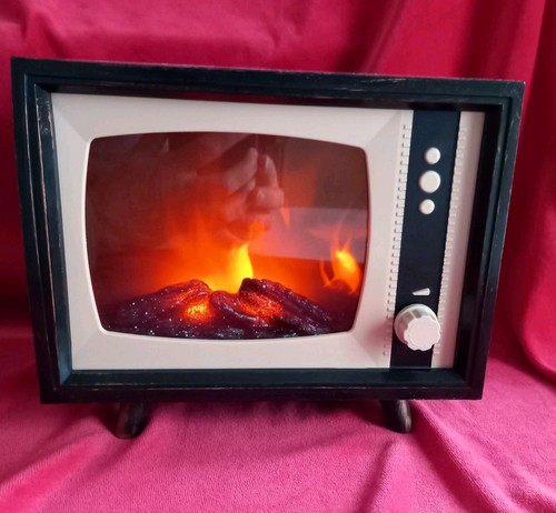 Retro gemütliches kaminfeuer - retro,