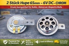 2 X Hupe 65mm Ersatz 6V DC