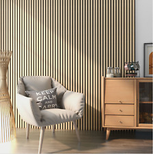 4x Wandpaneel Akustikpaneele Lamellenwand Wandverkleidung MDF 2,88m² Wandpaneele