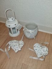 Dekoration Teelichthalter Herz Schmetterlinge Konvolut Laterne Holz  Weihnachten