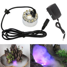 12 LED Mini Nebler Ultraschall Vernebler Farbwechsel RGB Brunnen Wassernebel