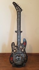 Gitarre, Stahlkunst, Industrie, Unikat, Steampunk, Schrottkunst, Metallkunst