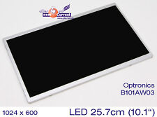 25,7cm 10,1"  WSVGA TFT LED DISPLAY 1024x600 MATRIX OPTRONICS B101AW03 GLANZ