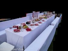 Hussen für 116 x 60 cm Festzeltgarnitur mit Rückenlehne Weinrot