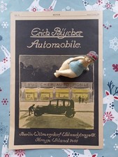 1920 ORIGINAL WERBUNG A4 AUSTRO DAIMLER ERICH BÜSCHER WILMERSDORF  BERLIN