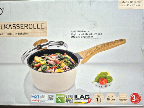 Aluguss stielkasserolle - -,