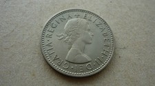 Großbritannien One Shilling 1954 Queen Elizabeth II.