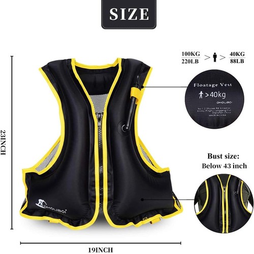 Aufblasbare schwimmweste - aufblasbare,