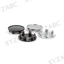 4X 69mm Schwarz Nabendeckel