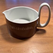 La Cimbali Milchkännchen Milchaufschäumkännchen Keramik Vintage Cappuccino Milch