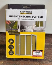 EASYmaxx Fliegengitter für Fenster mit Magic Click 130x150 cm