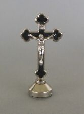 Standkreuz Stehkreuz 7 cm hoch schwarz mit Magnet / Klebe-Platine Verarbeitung