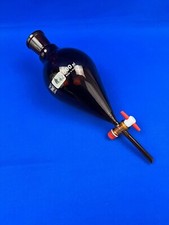 Scheidetrichter 500 mL NS 29/32 Braunglas PTFE Küken Laborglas Laborzubehör