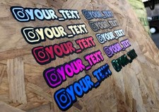 Instagram Aufkleber Decal Auto