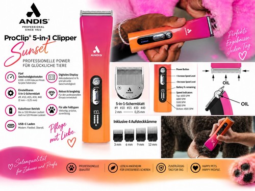 Andis proclip sunset 5 - 5-in-1,
