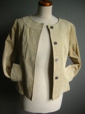 NEXT LEDERJACKE 12 creme