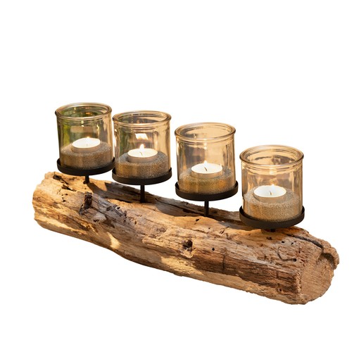 Ohne marke kerzenhalter wood - kerzenhalter, "wood"