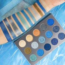 Blau lidschatten palette matt - blau,
