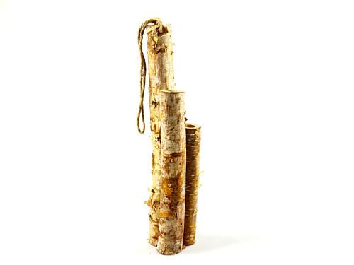 Birkenholz vase 3er set äste - vase, 3er-set