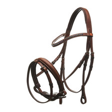 Horsecode Trense Caramel & Ocean Kaltblut cognac strass braun hellbraun x full 