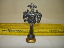 Antike Petschaft - Siegel - "EP" - 19. Jhd. - mit Adelswappen - Metall -p069