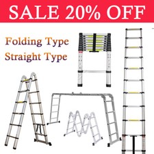 Neu Teleskopleiter Aluleiter Mehrzweckleiter Klappleiter Anlegeleiter Stehleiter