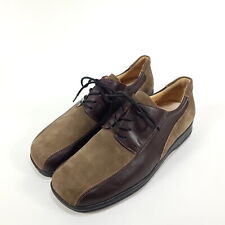 Ladysko Halbschuhe Damen Gr. 40 Braun Leder Schuhe Schnürschuhe